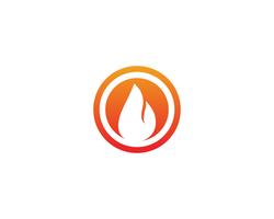 Fire flame nature logo and symbols icons template vector