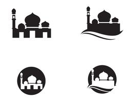 Mosque icon vector Illustration design template