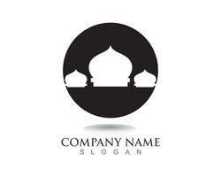 Mosque icon vector Illustration design template