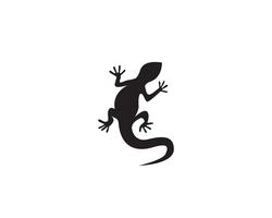 Plantilla de logotipo y símbolos de icono de vector de lagarto