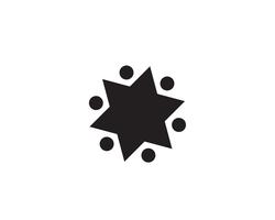 Plantilla de logo estrella vector icono ilustración