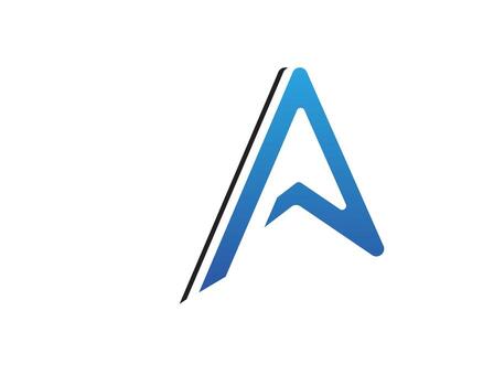 Un icono del vector de la plantilla del logotipo de la letra