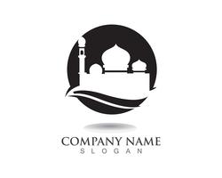 Mosque icon vector Illustration design template