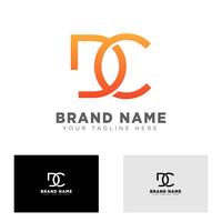 letter dc logo design template vector illustration for business brand