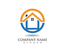 home buildings logo and symbols icons template vector