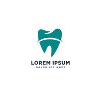 Ilustración de vector de plantilla de logotipo de D dental sana inicial