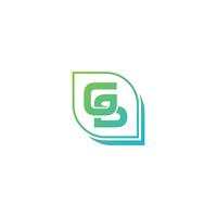 letter GS initial logo template vector illustration icon element