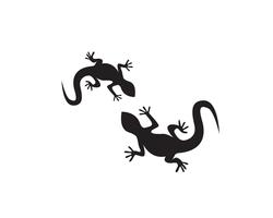 Plantilla de logotipo y símbolos de icono de vector de lagarto