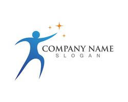 Human character logo sign,Health care logo. Nature logo sign. success people logo sign vector