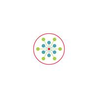 elemento de icono de ilustración de vector de plantilla de logotipo de la molécula de ciencia