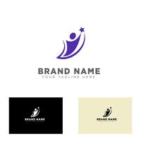 community group logo design template vector illustration