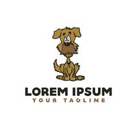 old dog logo. cartoon logo design concept template vector