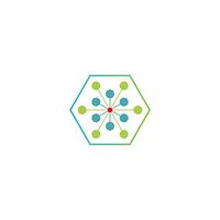 science molecule logo template vector illustration icon element