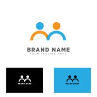 community group logo design template vector illustration