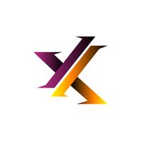 letter x modern logo design concept template vector