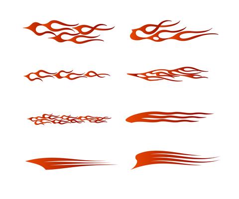 tribal vehicle graphic, flame vehicle graphic wrap design