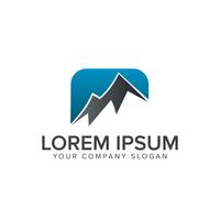 mountain logo design concept template vector