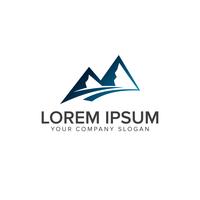 mountain logo design concept template vector