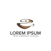 Logotipo del café. Plantilla de concepto de diseño de logotipo de comida y bebida vector