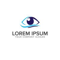 eye logo design concept template vector