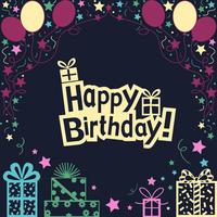 Happy Birthday Illustration background vector