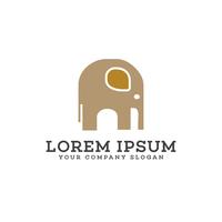 Elephant logo design concept template vector