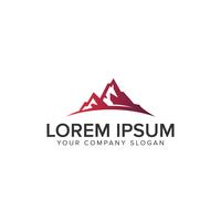 luxury modern mountain Logo design concept template