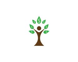  Tree green people identity vector logo template