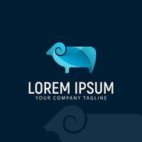 Modern Sheep Logo design concept template vector