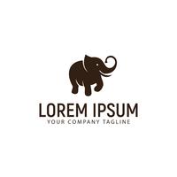 elephant logo design concept template vector