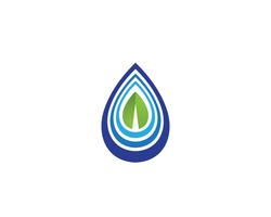 diseño del ejemplo del vector de la plantilla del logotipo de la gota del agua