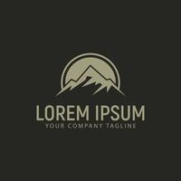 mountain logo design concept template vector