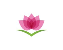 Lotus beauty Sign for Wellness, Spa and Yoga. Vector Illustration