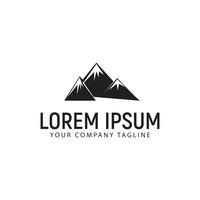 mountain logo design concept template