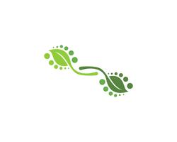 Hoja verde ecología naturaleza elemento vector iconos