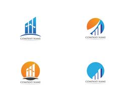 Vector de logotipo y símbolos de finanzas