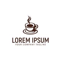 coffee cup logo design concept template vector