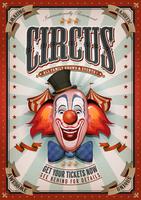 Vintage Circus Poster With Big Top vector