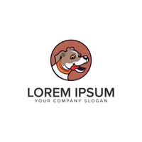 dog logo design concept template vector