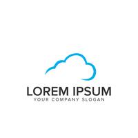 cloud logo design template vector