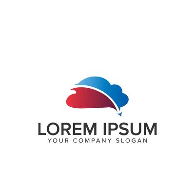 Cloud logo design template