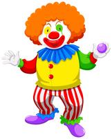 Clown holding a ball vector