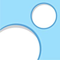 Ciricle blue frame template vector