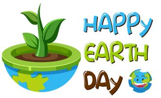 An earth day symbol vector