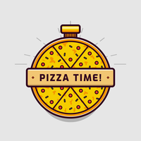 vector logo de pizza