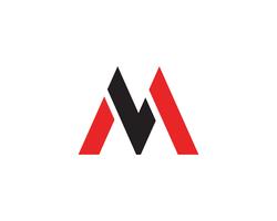 Iconos de vector de letra M plantilla de logotipos