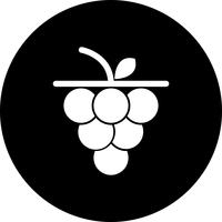 Vector icono de uvas