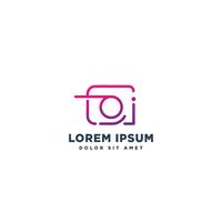 camera photography logo template vector illustration icon element