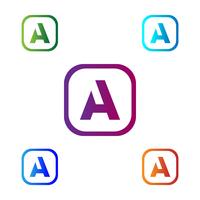 Letter A Abstract creative logo template vector illustration