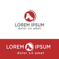 head of horse creative logo template, icon isolated element vector